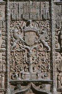 Detail of the Entrance Facade Museo Nacional de Escultura Religiosa by Gil de Siloe